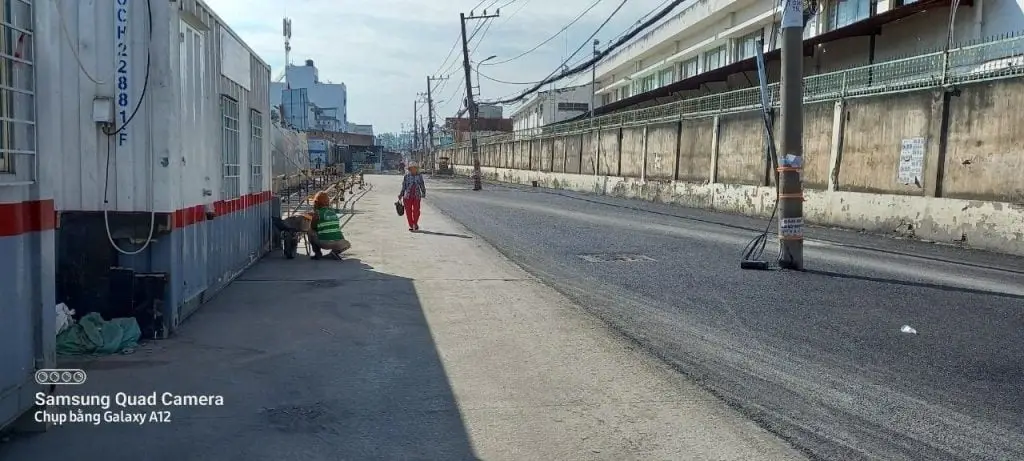 Trải Nhựa Mặt Tiền Đường Số 6
