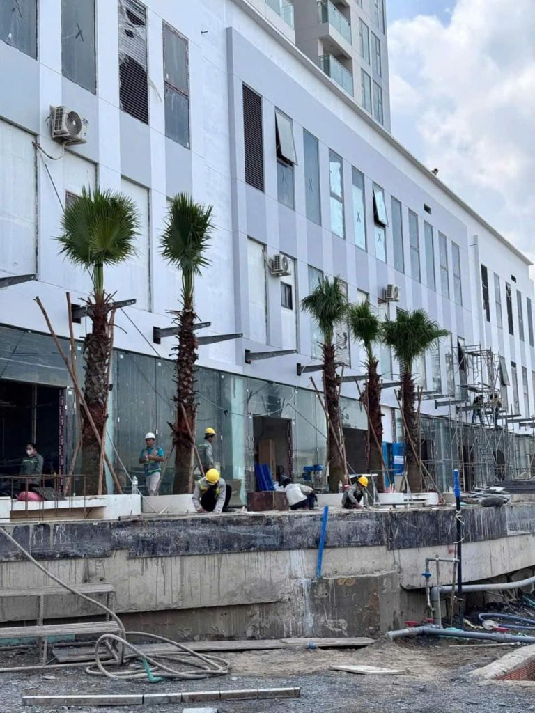 thi cong ha tang urban green